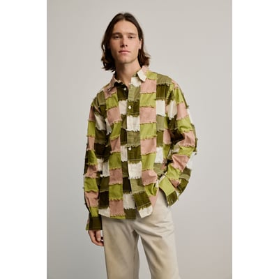 Chemisier Femme Vintage Patchwork Lafayette Collection - Taille 40 - Viscose - Made In France - Très Bon état