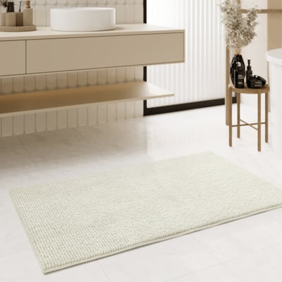 Tapis de bain chenille doux, uni, antidéparant ,  Balu WECON HOME