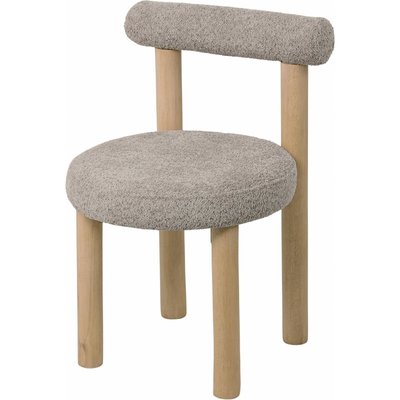 Chaise design assise douce en bois et tissu coloris RECOLLECTION