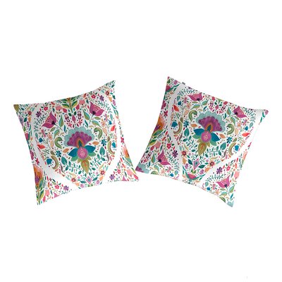 2 Taies d'oreiller 100% coton  SHIRE A NAF NAF HOME