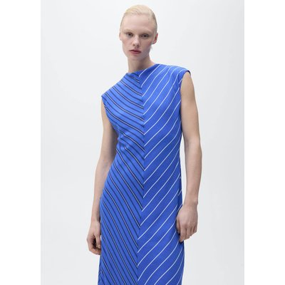 Robe évasée rayures combinées MANGO