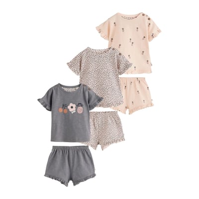 Ensemble bébé haut et short, 6 pièces NEXT