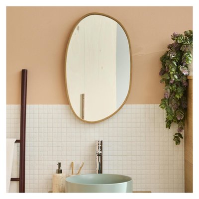 Miroir galet chêne 40x65 OAKY MOB IN