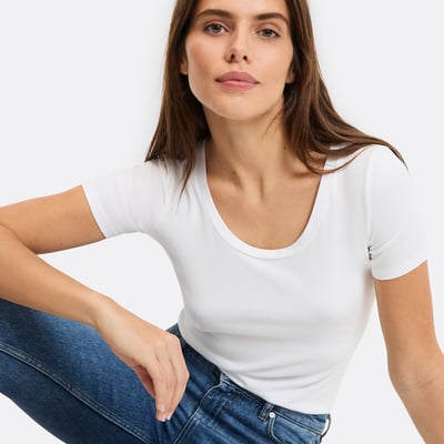 Short Sleeve Crew Neck T-Shirt LA REDOUTE COLLECTIONS