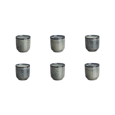 Lot de 6 tasses en grès, ZEN BJORN