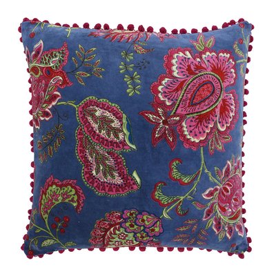 Malisa Pom-Pom Trim Filled Cushion 50x50cm PAOLETTI