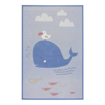 Tapis enfant réversible thème baleine , WHALE BUDDY ESPRIT