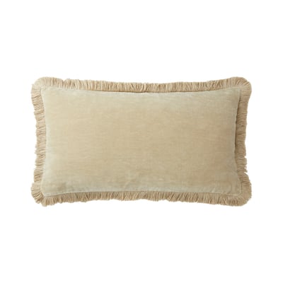 Housse de coussin en velours orange, ROMULUS DESFORGES