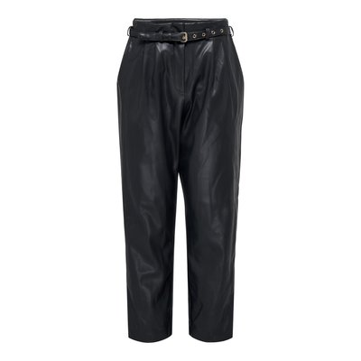 Pantalon simili cuir avec ceinture best sale