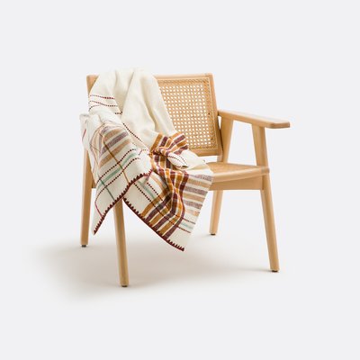 Plaid coton tissé-teint, Socco LA REDOUTE INTERIEURS
