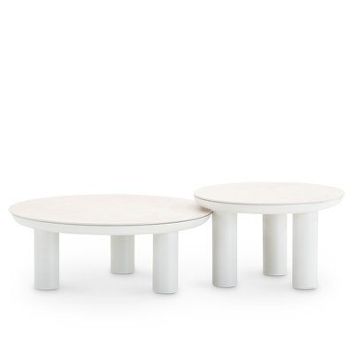 Set de 2 tables jardin rondes, PETRA DEFORA HOME