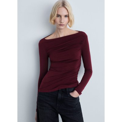T-shirt drapé cintré MANGO