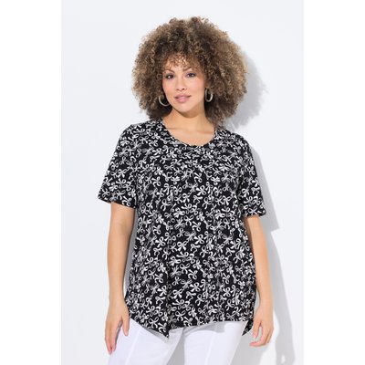 T-shirt avec passepoils, imprimé nœuds ULLA POPKEN