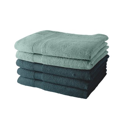 Lot de 5 Draps de Bain coton uni ESSENTIAL TODAY
