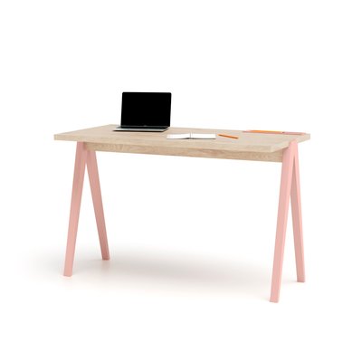 Bureau en mélamine et hêtre cérusée, Colmar XL HERDASA