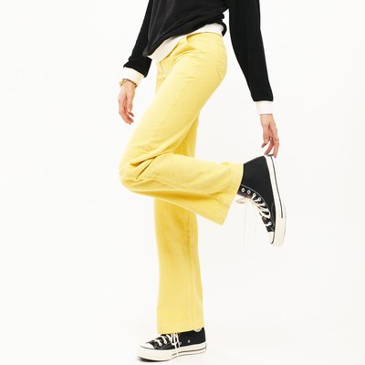 Pantalon velours femme jaune moutarde La Redoute