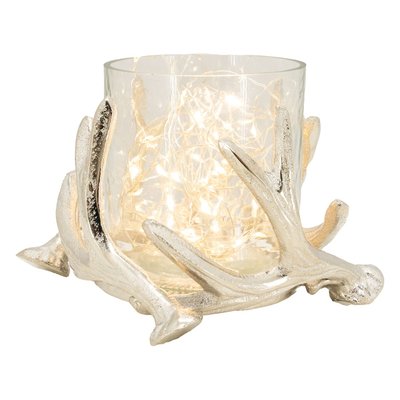 Photophore bois de cerf en aluminium Diamètre 14cm AUBRY GASPARD