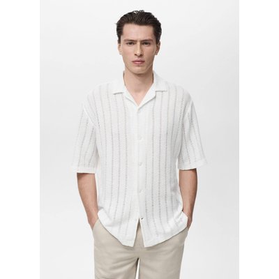 Chemise en maille détail ajouré MANGO MAN