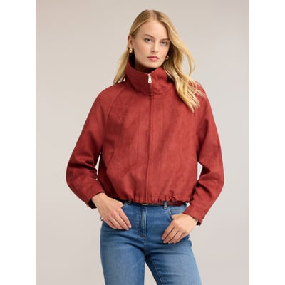 Blouson court avec col montant et zip MOTIVI