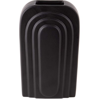 Vase en céramique  noir Arc Grand modèle PRESENT TIME