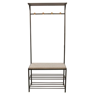 Portemanteau avec banc 4 accroches THE HOME DECO FACTORY