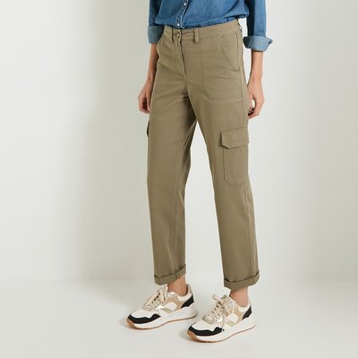 Jean cargo kaki femme La Redoute