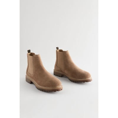 Bottines chelsea en daim à crampons NEXT