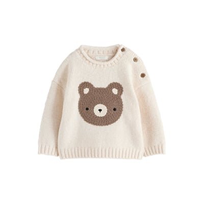 Pull ras de cou en maille à personnages NEXT