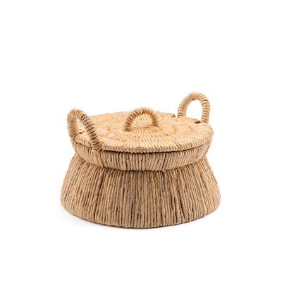 Panier avec couvercle bananier tressé, Caja AM.PM