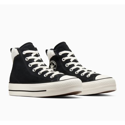 Converse nere pelle donna cheap
