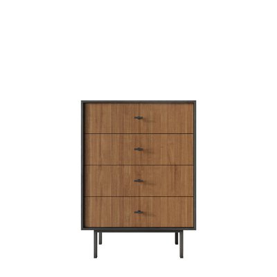 Комод вертикальный с 4 ящиками из ясеня SO'HOME