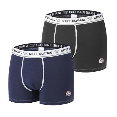 Lot de 2 Boxers coton Uni SERGE BLANCO