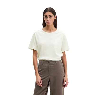 T-shirt loose avec poche plaquée en satin MARC O'POLO