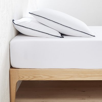 Drap housse uni coton lavé, bonnet 25cm, Merida LA REDOUTE INTERIEURS