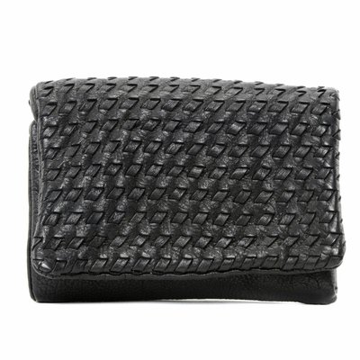 Portefeuille porte-monnaie en cuir tressé ATACAMA OH MY BAG