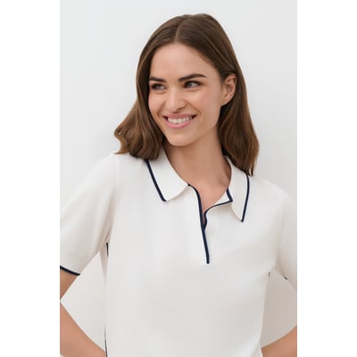 Pull droit col chemise MJEREMY CAROLL