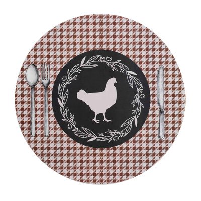 Set de table rond Poule galino DOUCEUR D'INTÉRIEUR