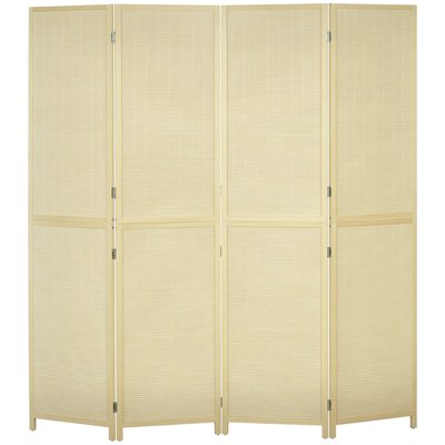 Cloison de séparation Bambou Bois naturel HOMCOM