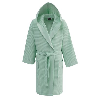 Peignoir mi-long nid d'abeille SPA CAPUCHE SENSEI MAISON