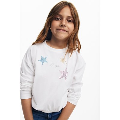 Desigual - T-shirt étoiles strass DESIGUAL