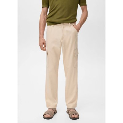 Pantalon cargo en coton lyocell MANGO MAN