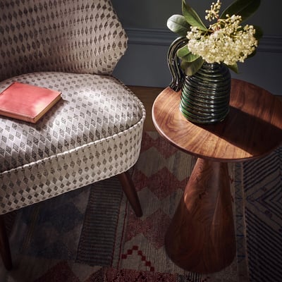 Figura Acacia Wood Side Table SWOON