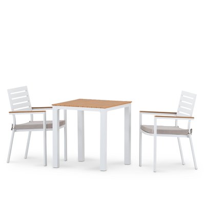 Salon de jardin, 2 chaises, OSAKA DEFORA HOME