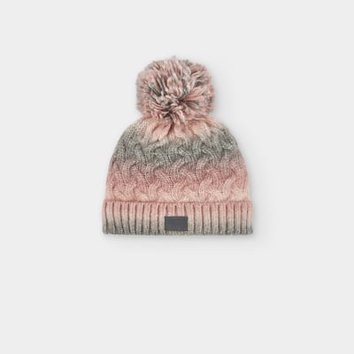 Bonnet bébé tressé avec pompon BOBOLI