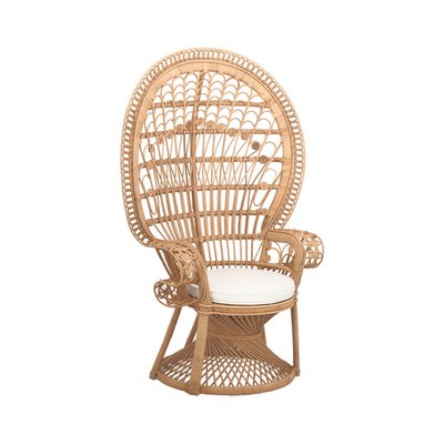Fauteuil vintage rotin MAHE SWEEEK