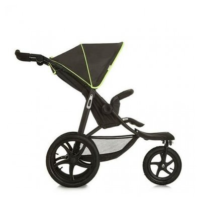 Jogger Poussettes Runner Noir/Jaune Fluo HAUCK
