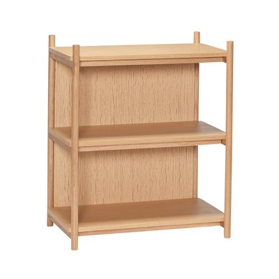 Étagère en placage de chêne, bois de chêne et corde de papier HERITAGE. HUBSCH