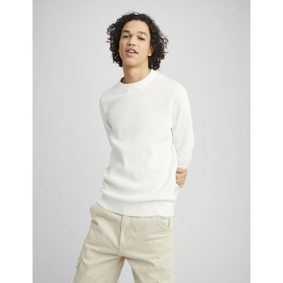 Pull col rond maille côtelée BZB