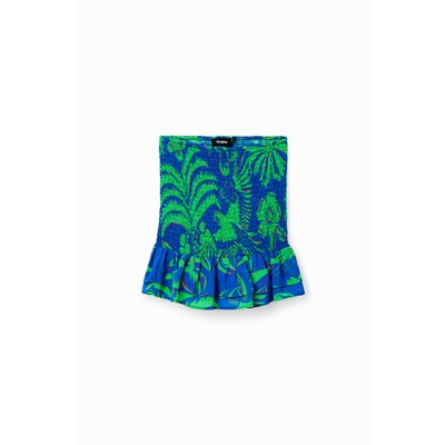 Mini-jupe ajustée tropicale - BLUE - L DESIGUAL