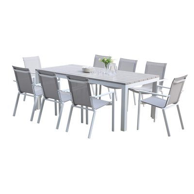 Ensemble en aluminium, 12 sièges TAMPA WILSA GARDEN